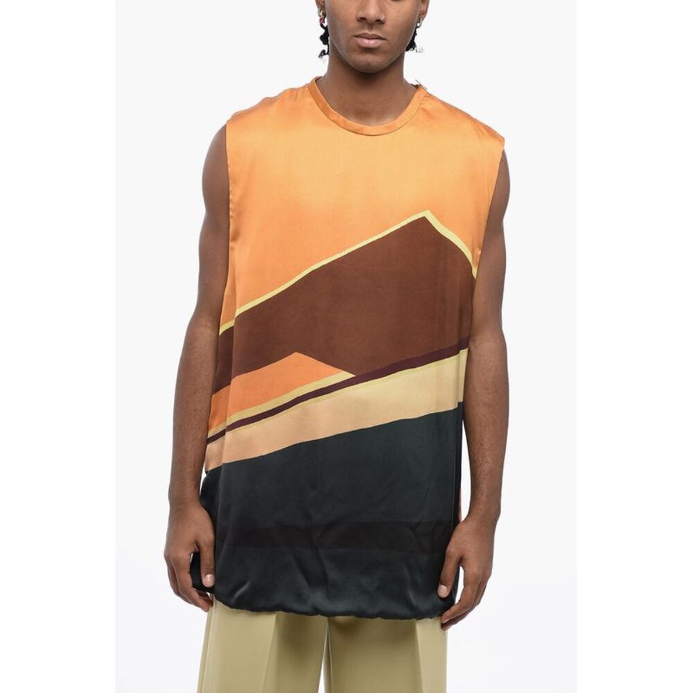 Printed Viscose Tank Top GAS STATION